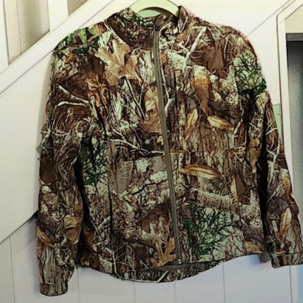 Printed Hooded Windbreaker Jacket • Small/Medium